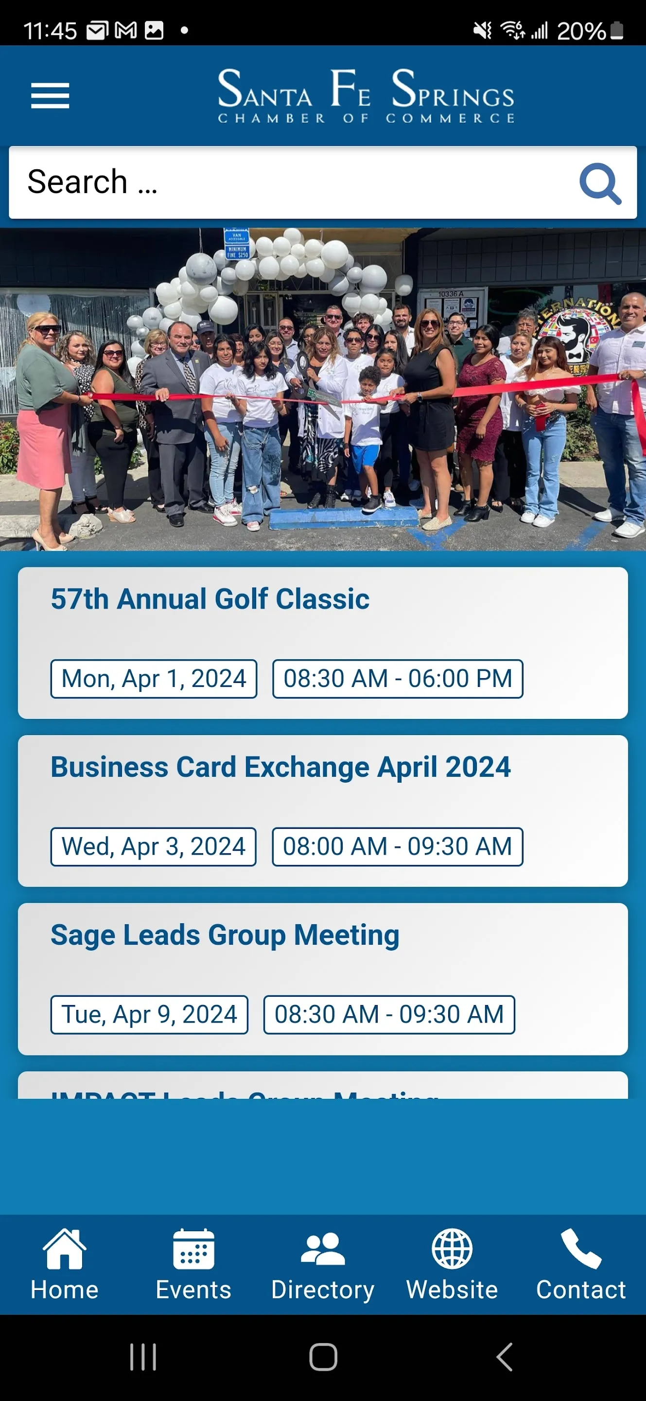 Santa Fe Springs Chamber | Indus Appstore | Screenshot