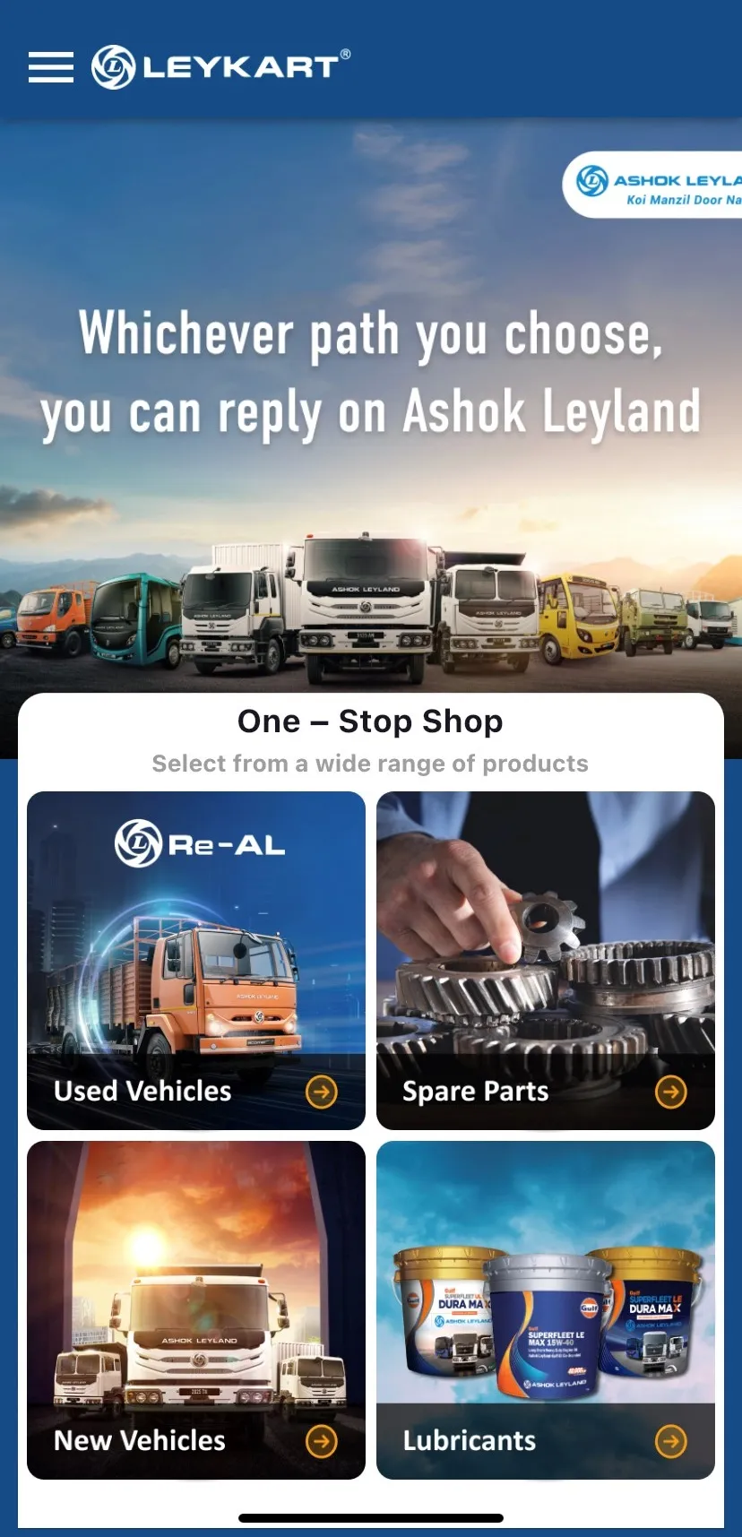 Ashok Leyland Leykart | Indus Appstore | Screenshot