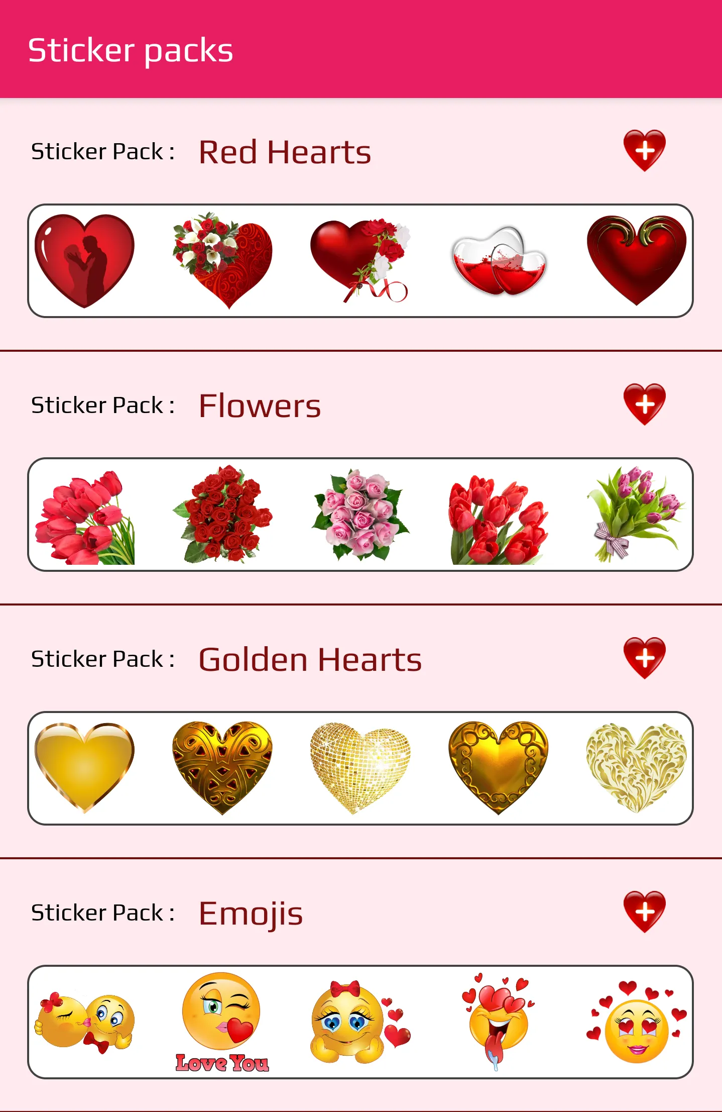 Love Stickers | Indus Appstore | Screenshot