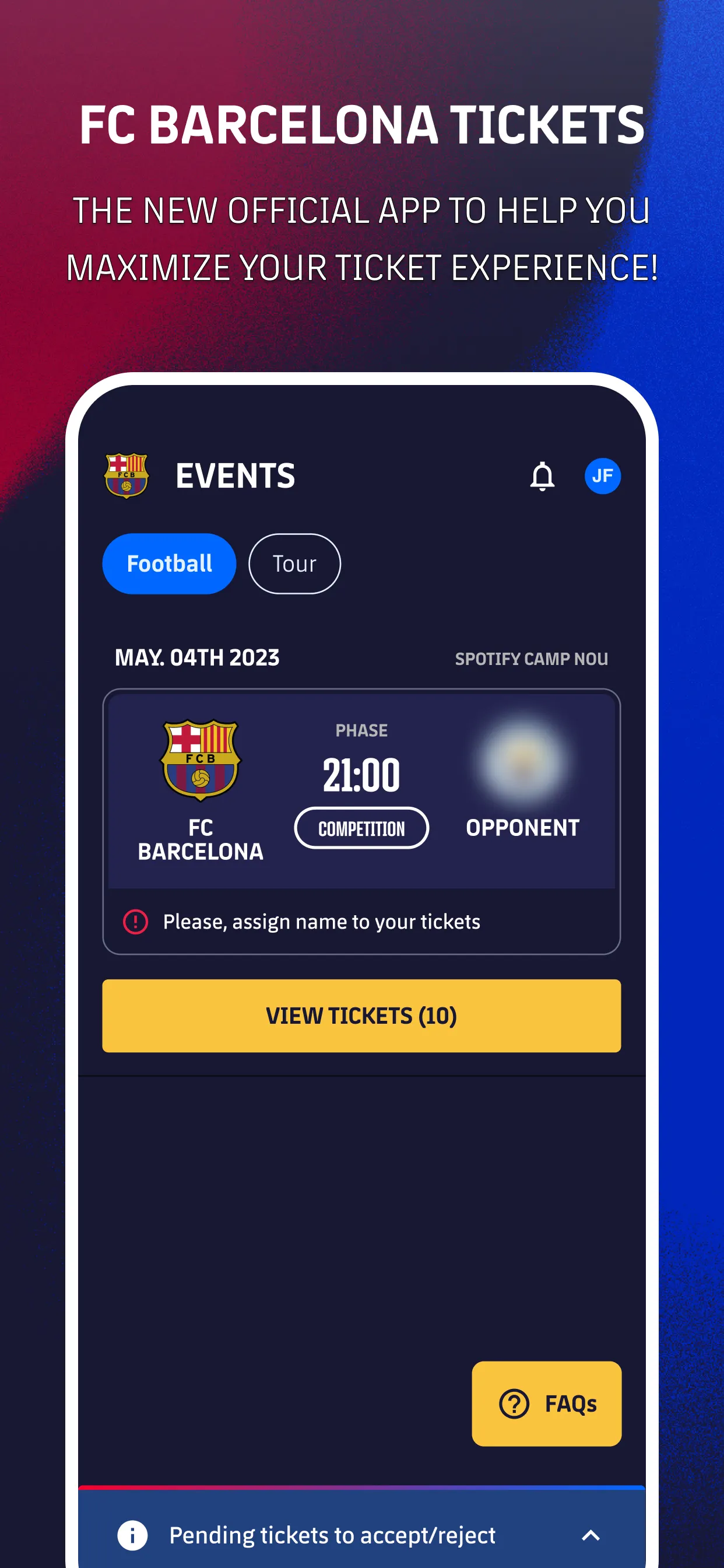 FC Barcelona Tickets | Indus Appstore | Screenshot