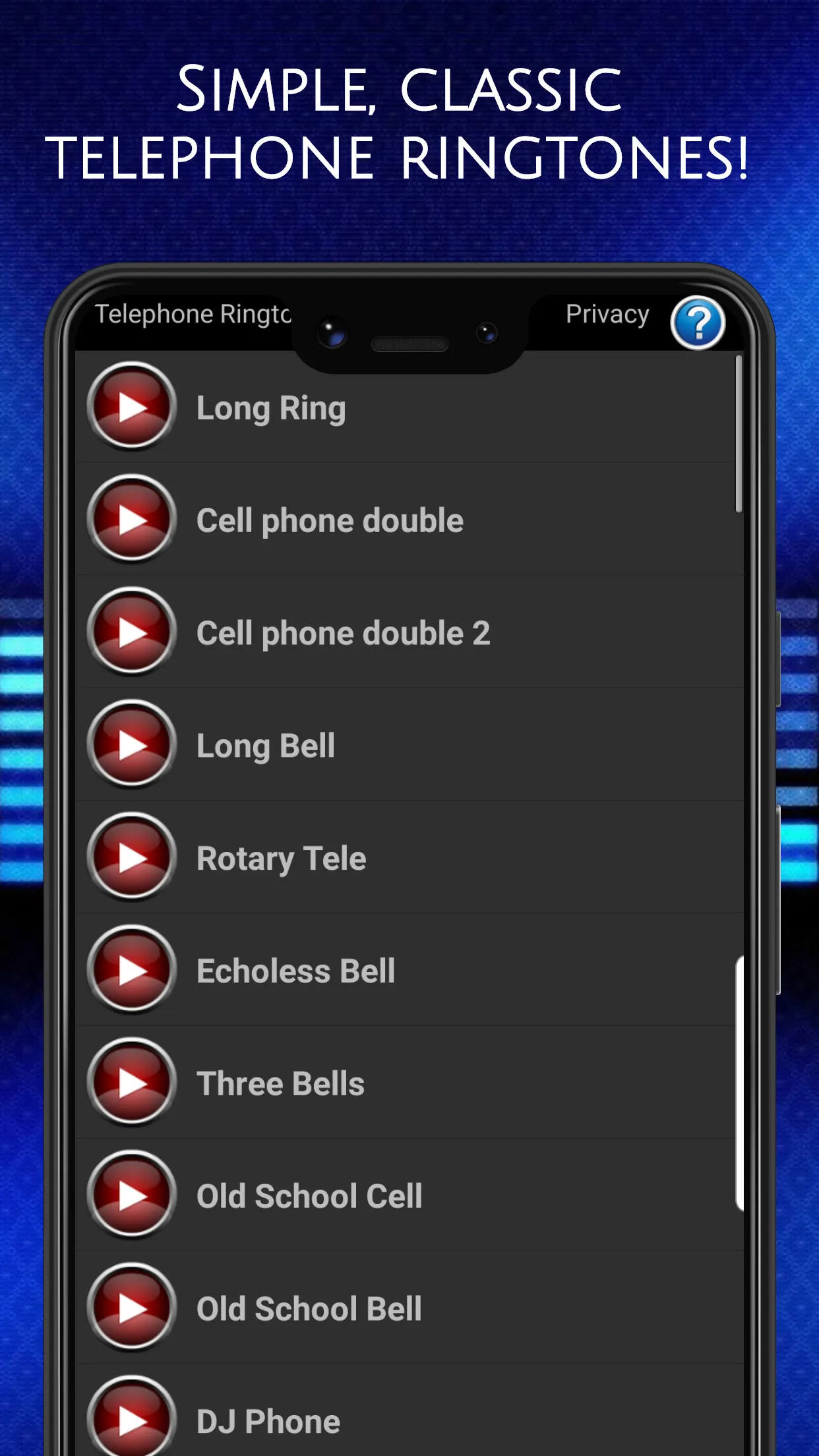 Telephone Ringtones | Indus Appstore | Screenshot