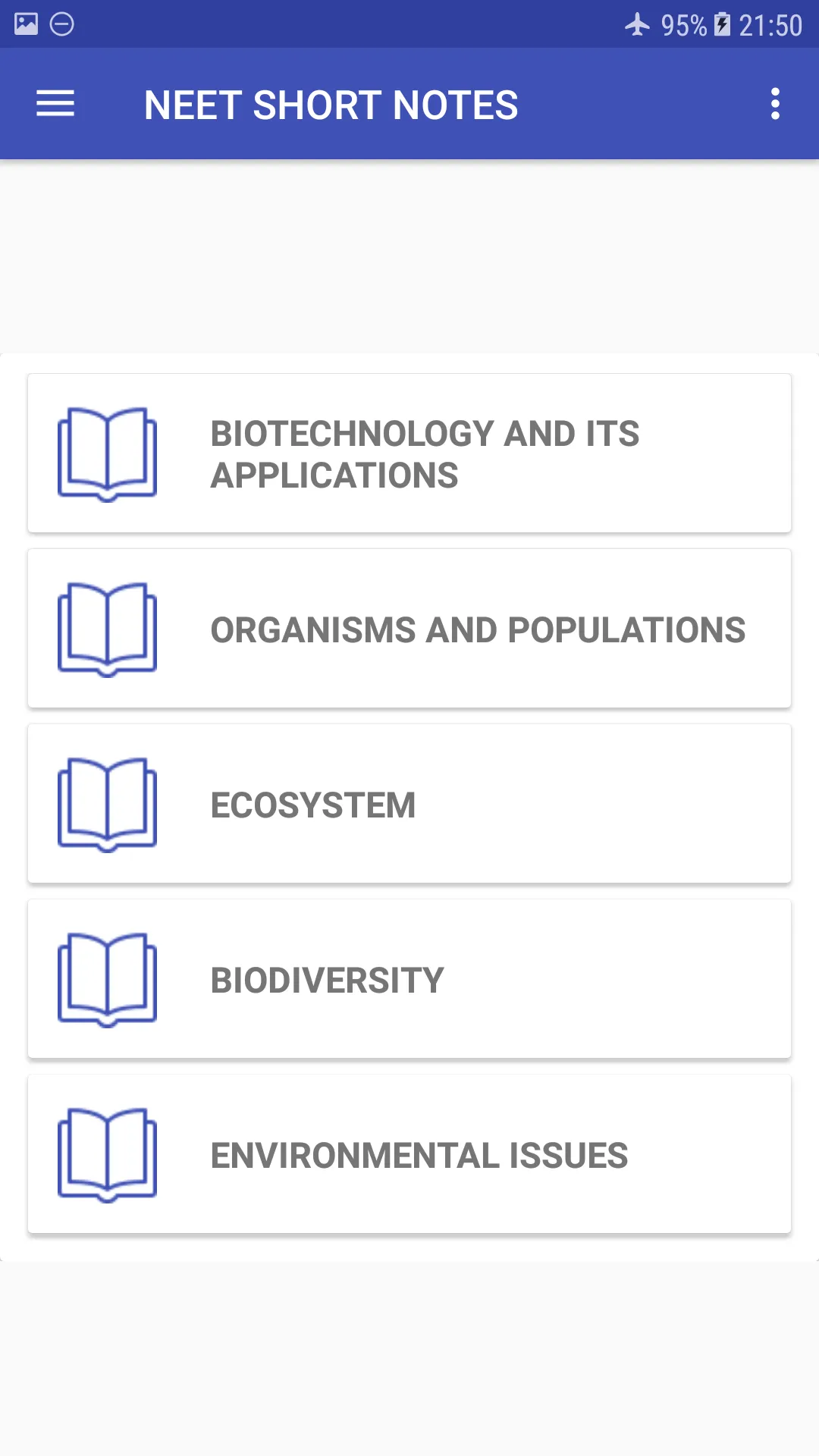 NEET BIOLOGY SHORT NOTES | Indus Appstore | Screenshot