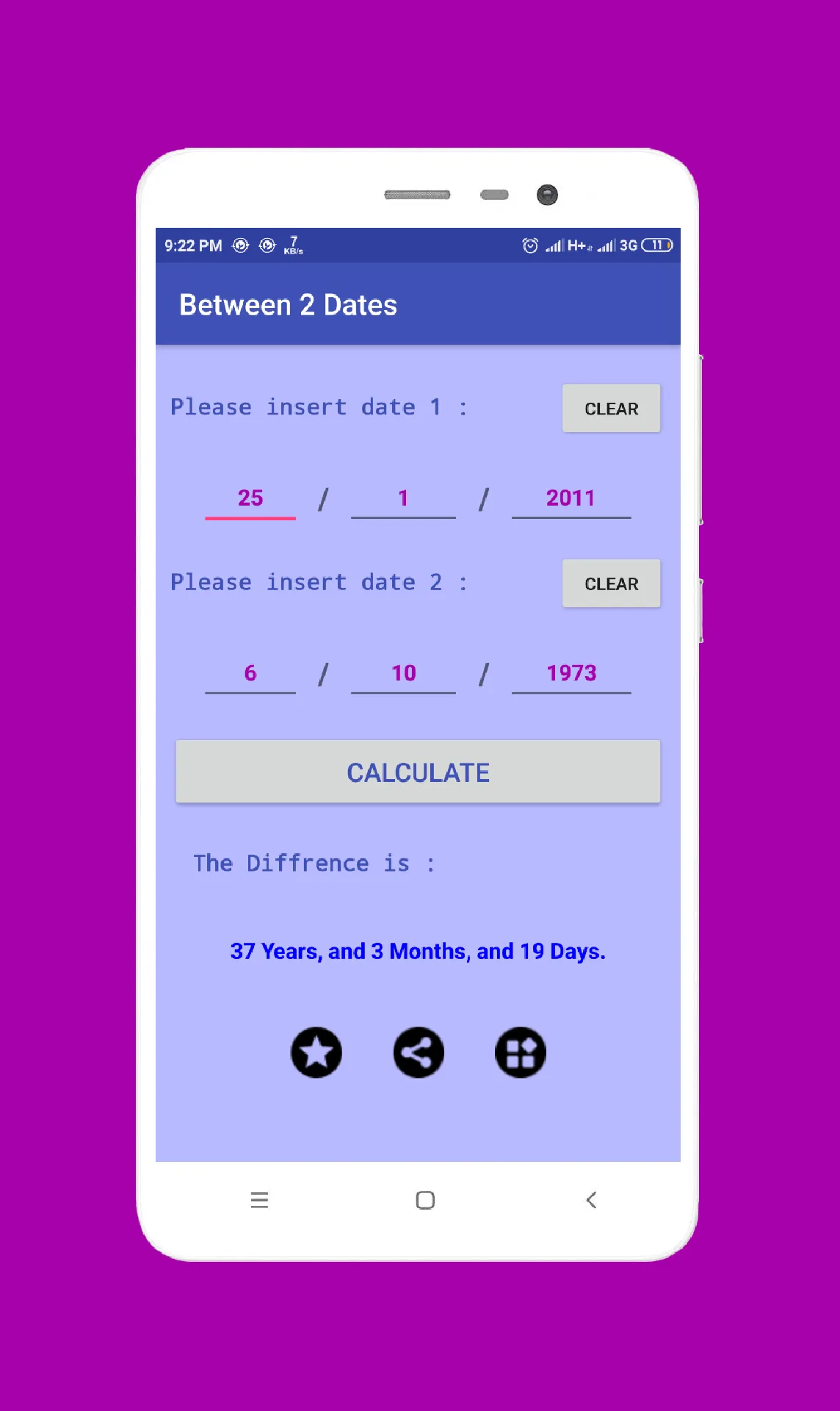 Between 2 Dates | Indus Appstore | Screenshot