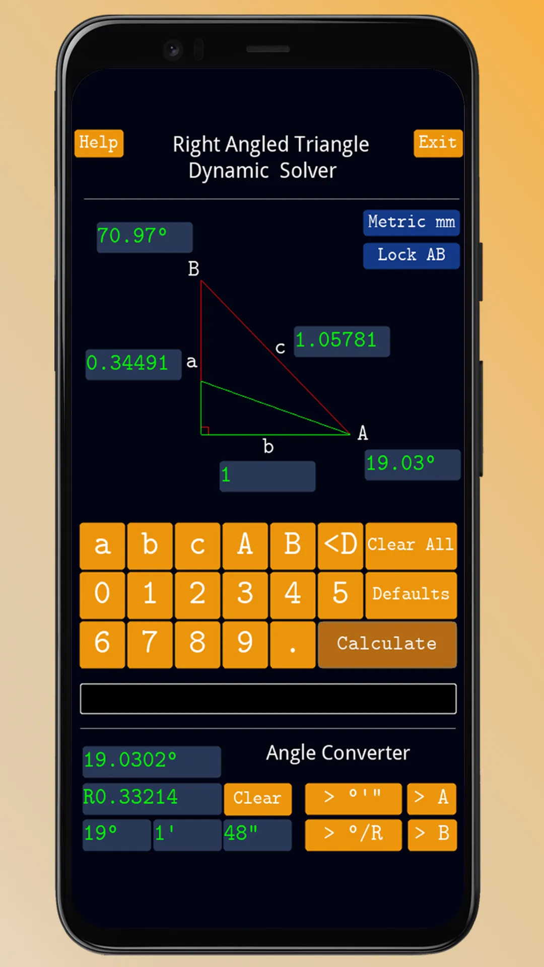 Right Angled Triangle Solver | Indus Appstore | Screenshot