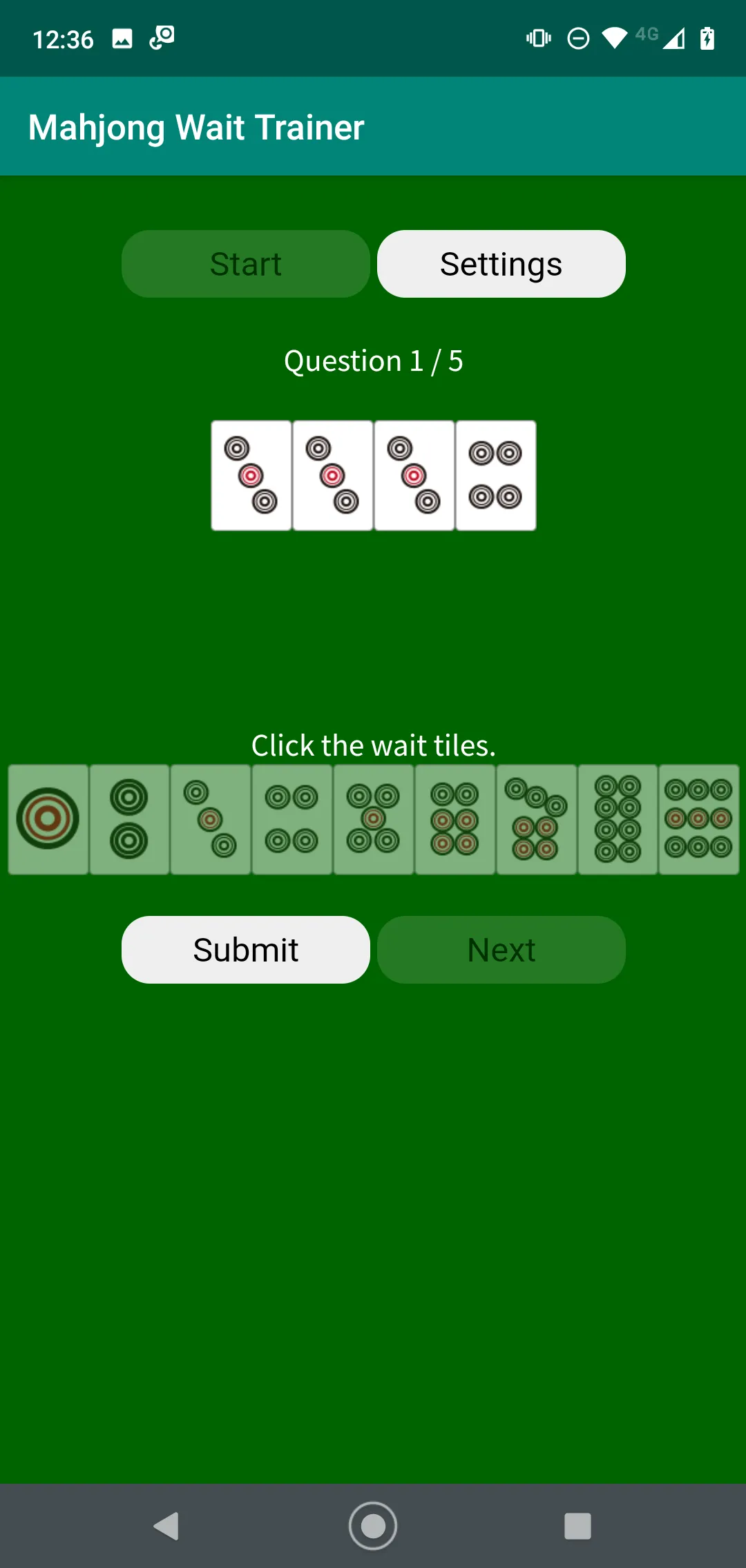 Mahjong Wait Trainer | Indus Appstore | Screenshot