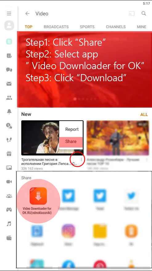 Video downloader for ok.ru | Indus Appstore | Screenshot