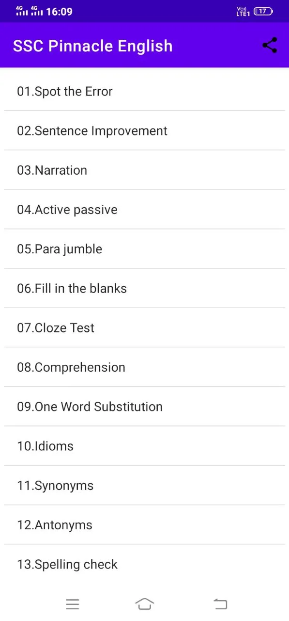 SSC Pinnacle English 7600+ | Indus Appstore | Screenshot