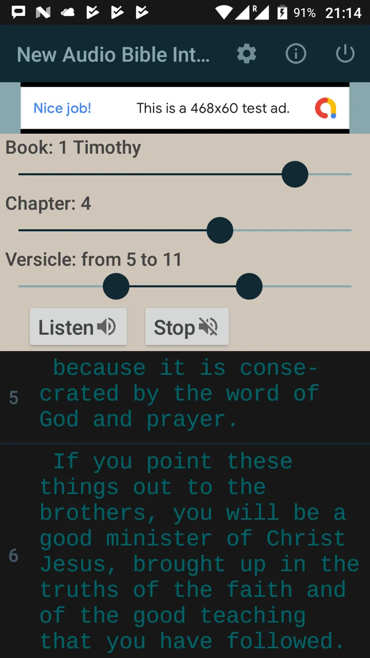 New Audio Bible International  | Indus Appstore | Screenshot