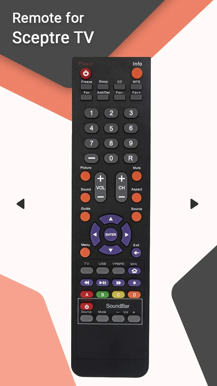 Remote for Sceptre TV | Indus Appstore | Screenshot