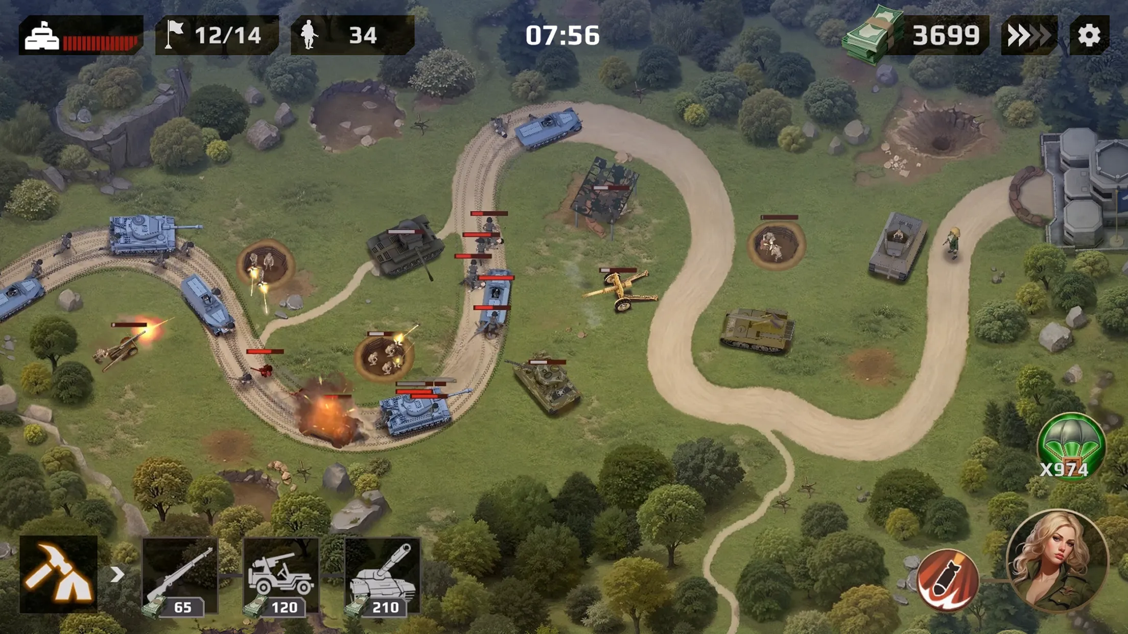 WWII Defense: RTS Army TD game | Indus Appstore | Screenshot