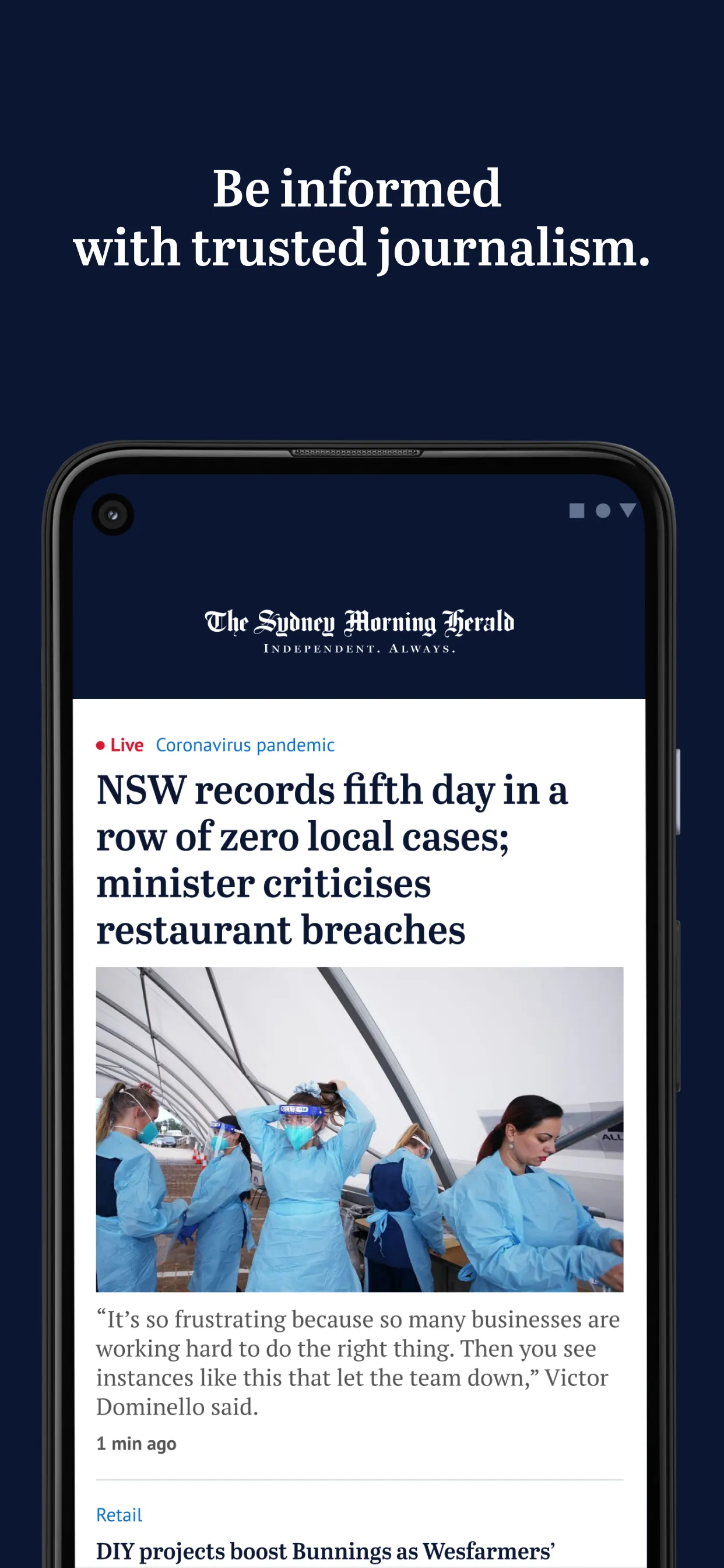 The Sydney Morning Herald | Indus Appstore | Screenshot