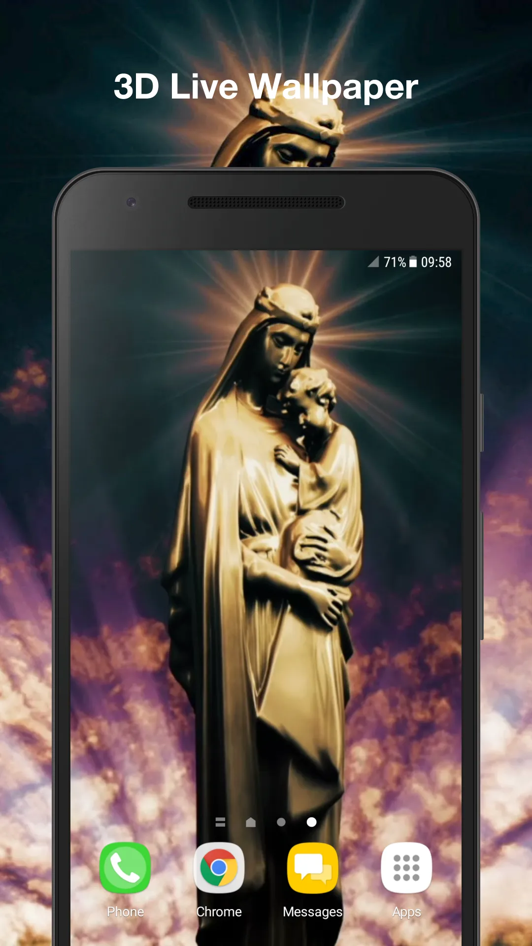 Virgin Mary Live Wallpaper | Indus Appstore | Screenshot