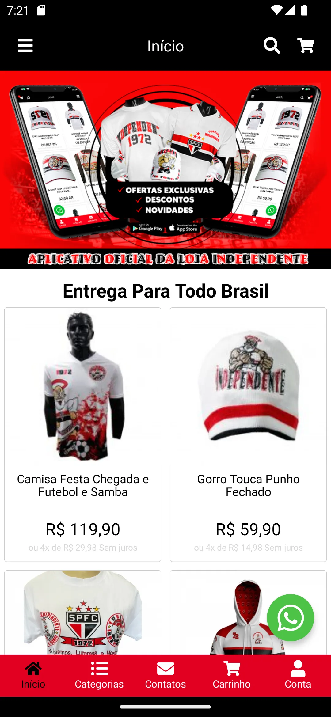 Loja Torcida Independente | Indus Appstore | Screenshot