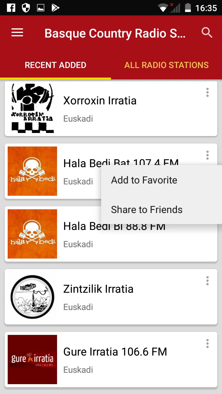 Basque Country Radio Stations | Indus Appstore | Screenshot