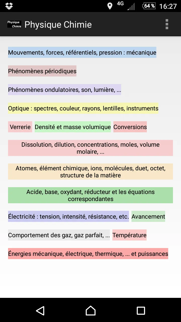 Physique_Chimie | Indus Appstore | Screenshot