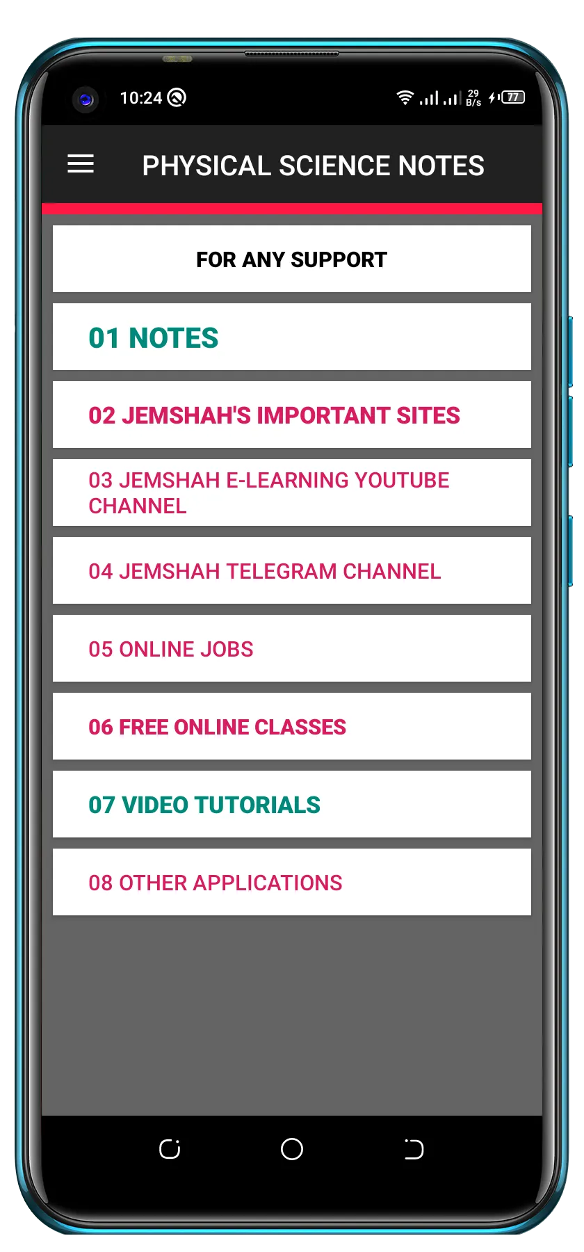 PHYSICAL SCIENCE NOTES | Indus Appstore | Screenshot