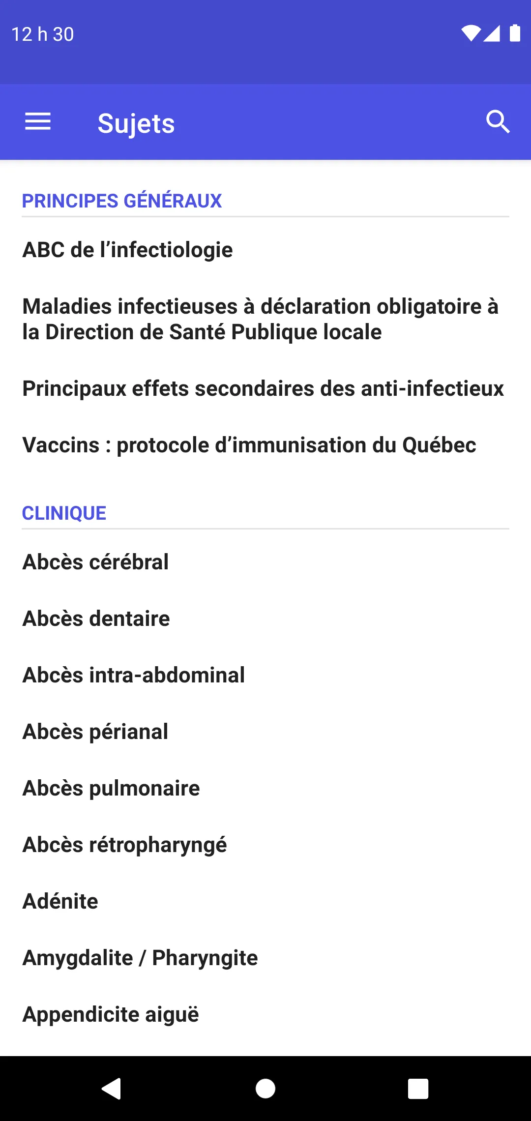 Antibiothérapie Pédiatrique | Indus Appstore | Screenshot