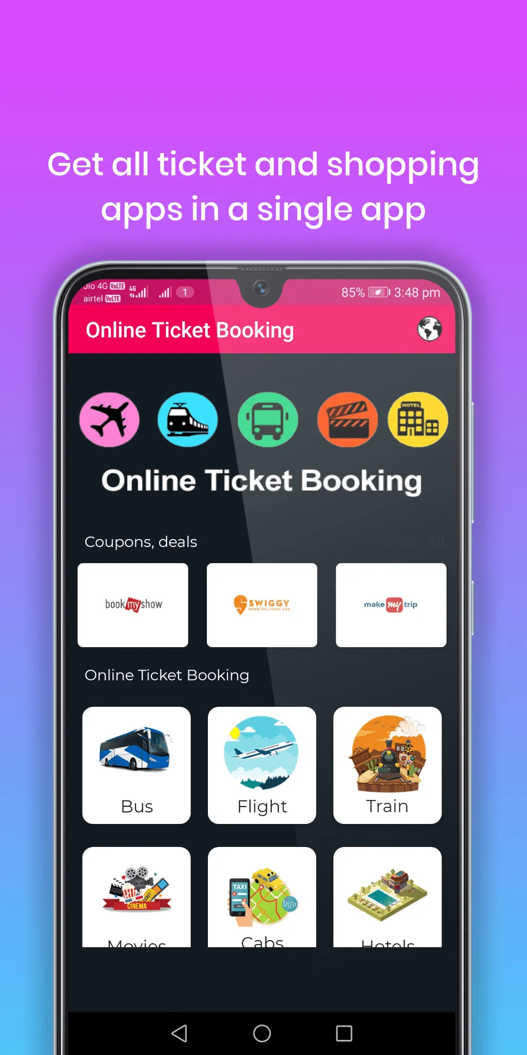 Online Ticket Booking | Indus Appstore | Screenshot