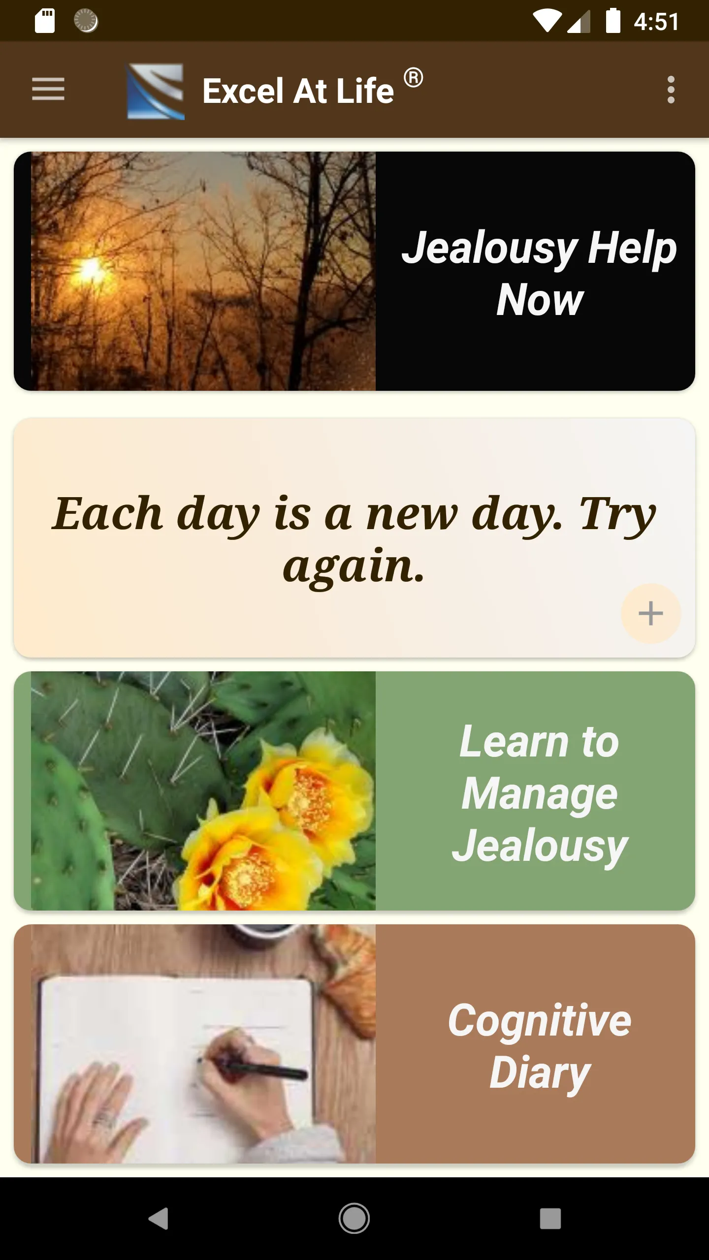 Jealousy CBT Tools Self-Help | Indus Appstore | Screenshot