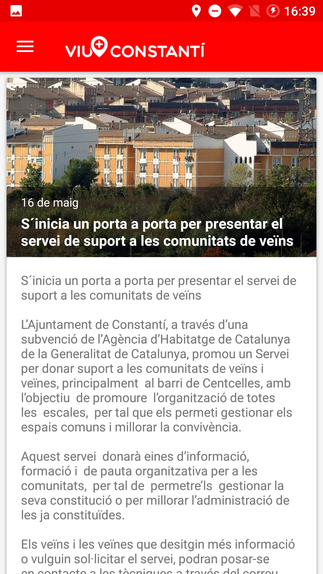 Viu Constantí | Indus Appstore | Screenshot