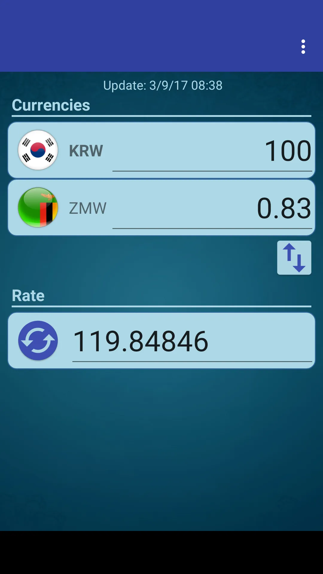 S Korea Won x Zambian Kwacha | Indus Appstore | Screenshot