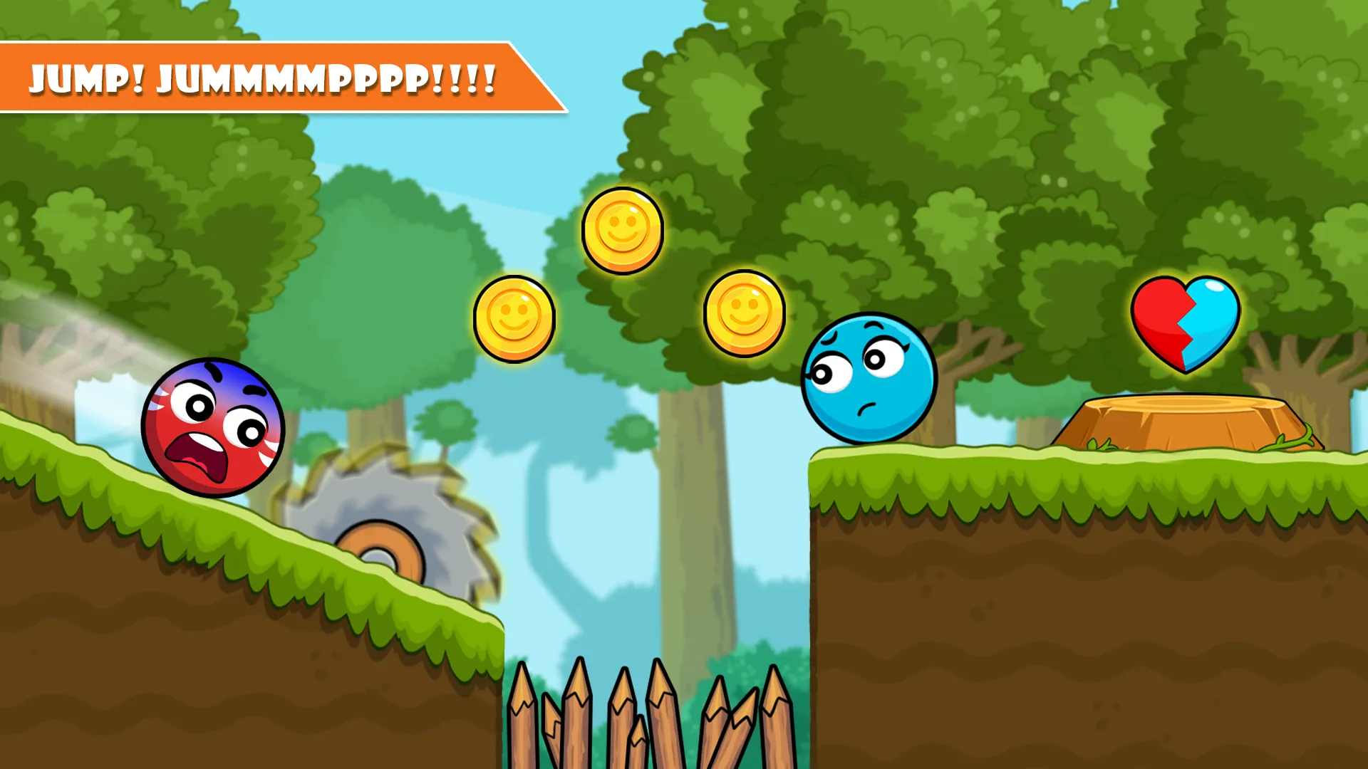 Red and Blue Ball: Cupid love | Indus Appstore | Screenshot