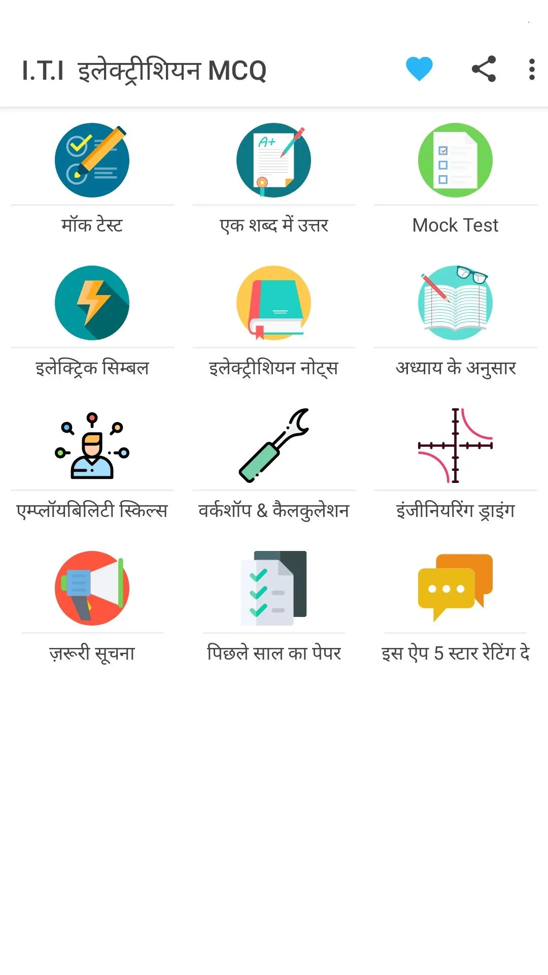 ITI Electrician MCQ Hindi 2023 | Indus Appstore | Screenshot