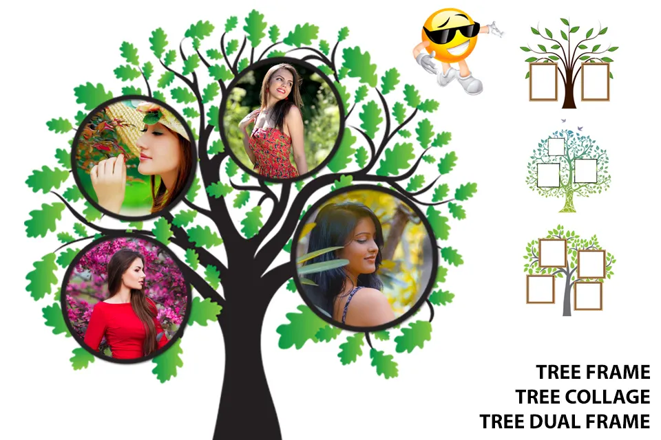 Tree Photo Frames & Collage | Indus Appstore | Screenshot