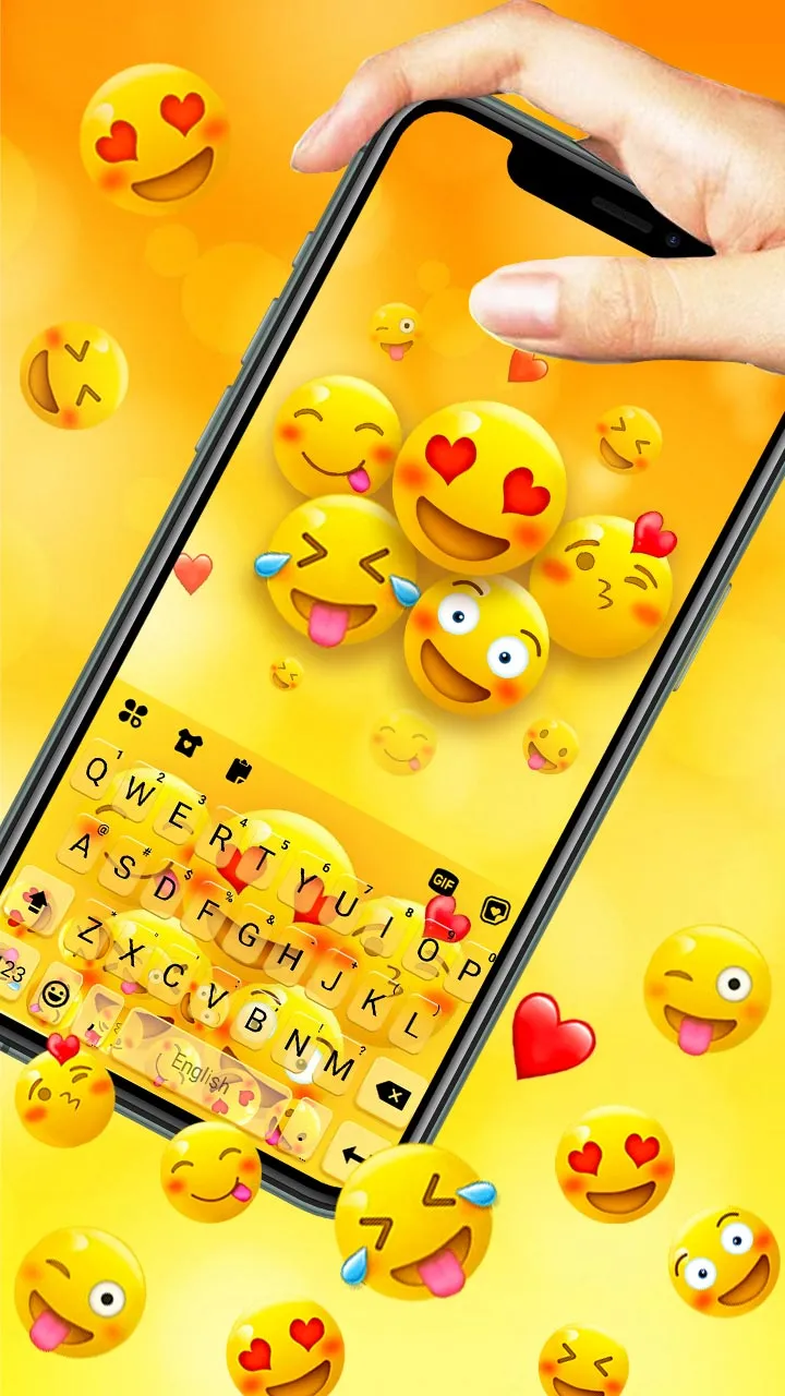 Happy Emojis Gravity Keyboard  | Indus Appstore | Screenshot