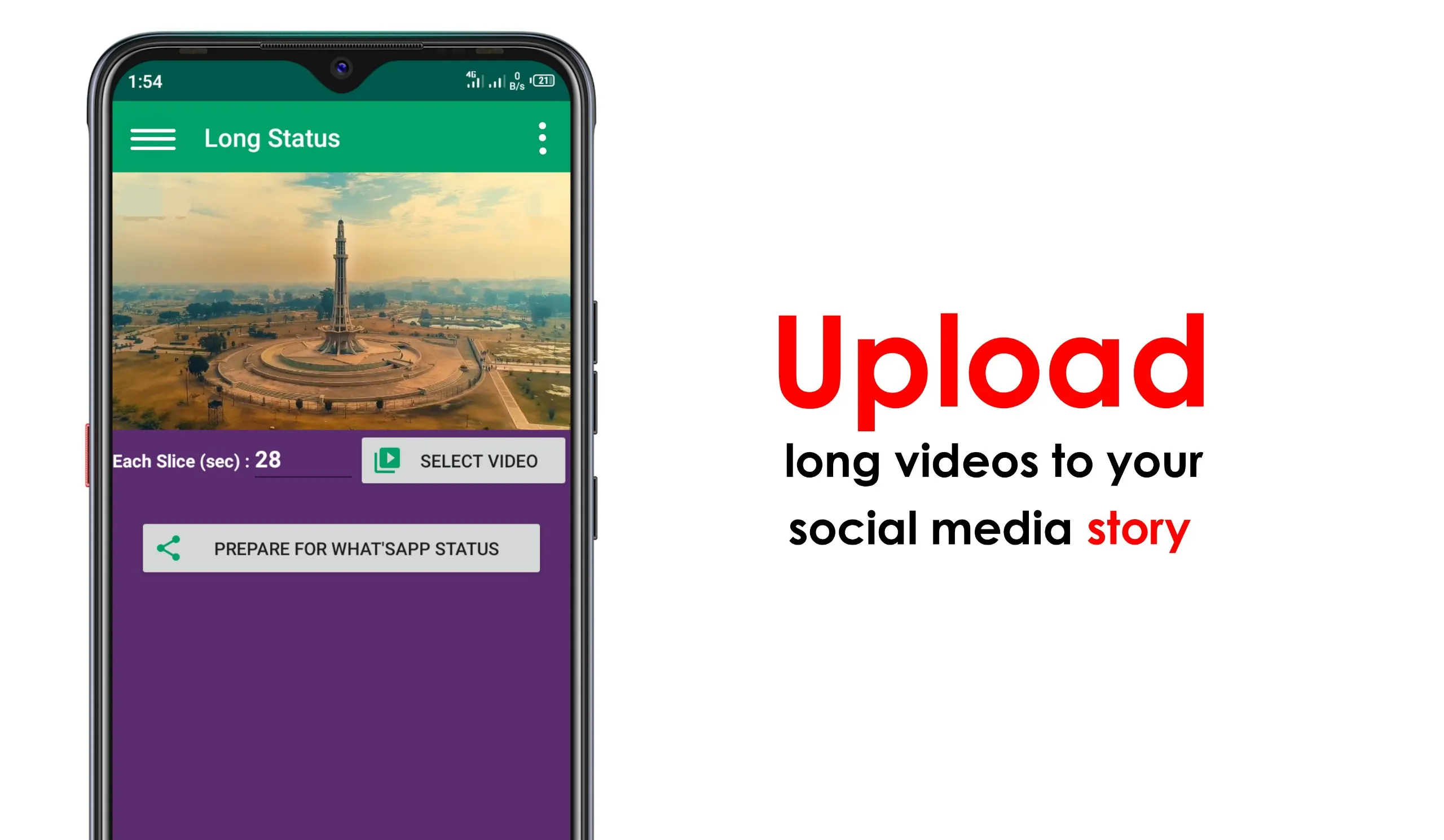 Long Status Uploader & Trimmer | Indus Appstore | Screenshot