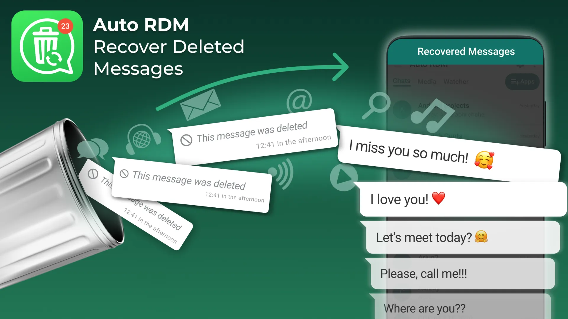 Auto RDM: Recover Messages | Indus Appstore | Screenshot