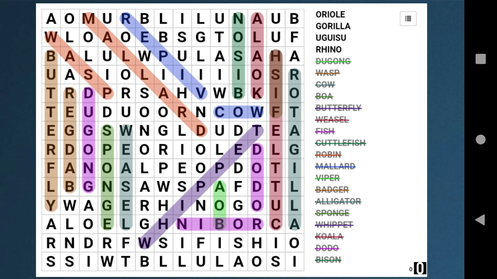 Word Search Unlimited | Indus Appstore | Screenshot