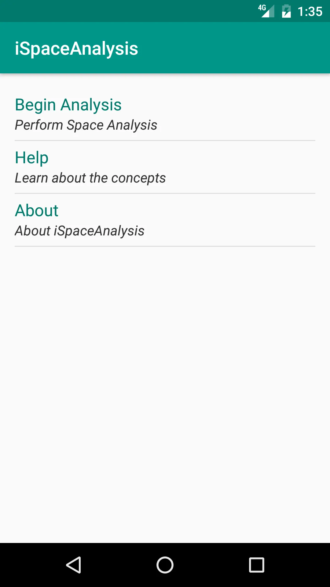 iSpaceAnalysis | Indus Appstore | Screenshot