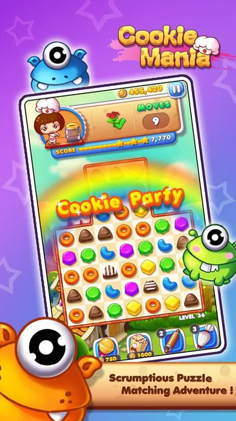 Cookie Mania - Match-3 Sweet G | Indus Appstore | Screenshot