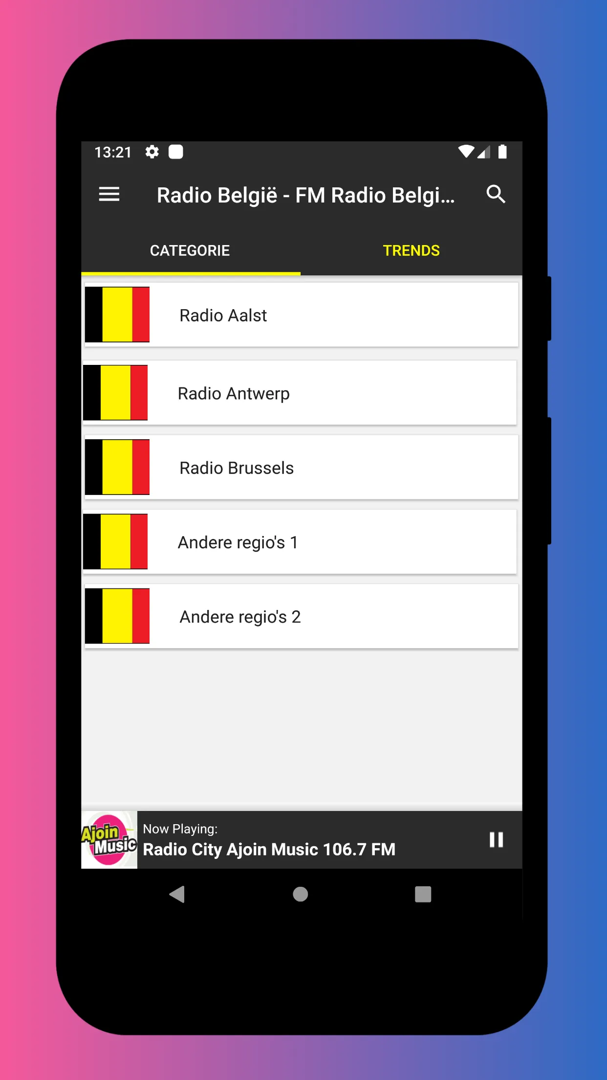 Radio Belgium - Radio FM & AM | Indus Appstore | Screenshot