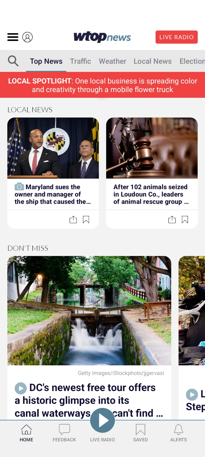 WTOP News: DC, MD and VA News | Indus Appstore | Screenshot