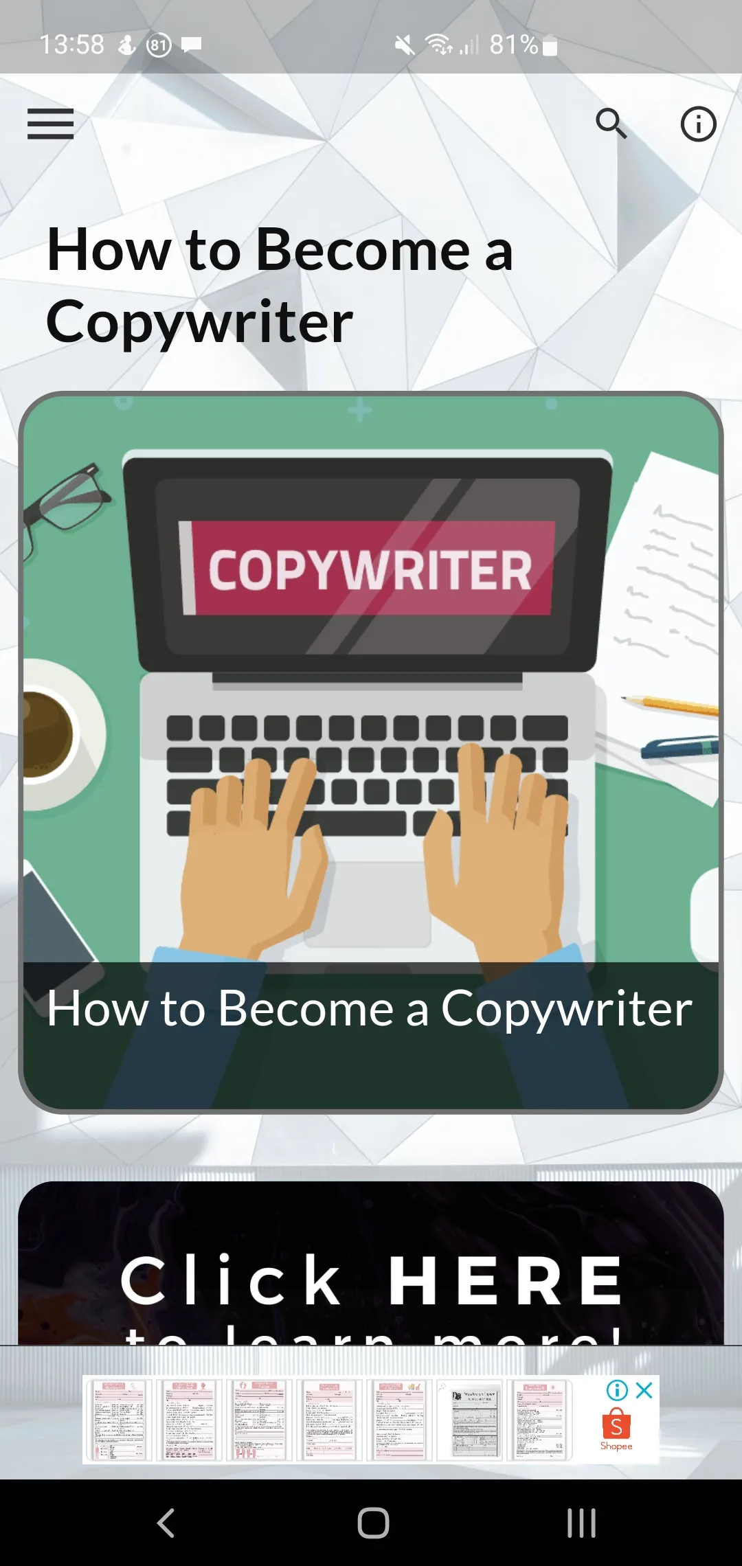 How to Become a Copywriter | Indus Appstore | Screenshot