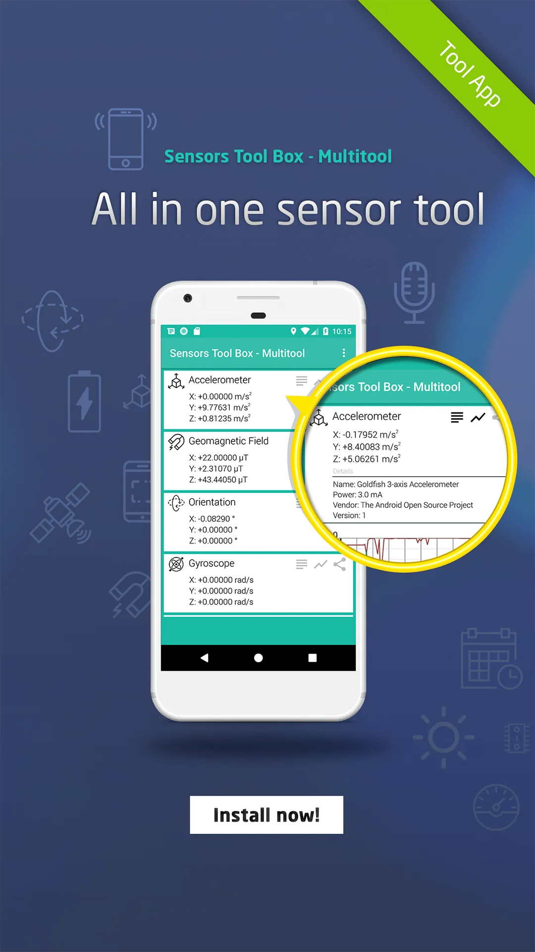 Sensors Toolbox - Multi Tool | Indus Appstore | Screenshot