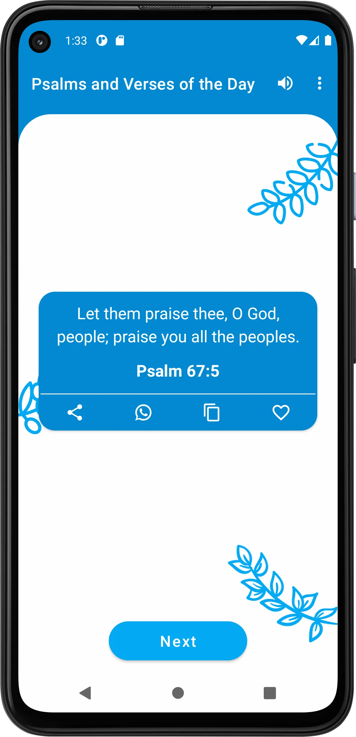 Psalm and Versicles of the Day | Indus Appstore | Screenshot