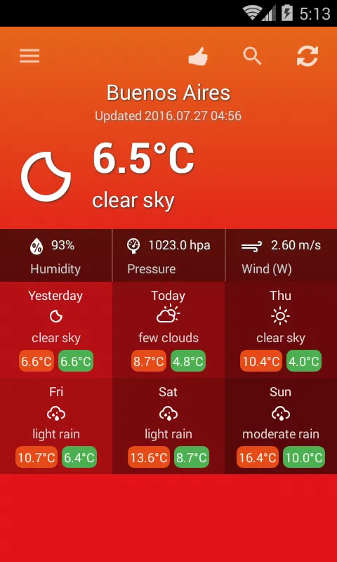 Weather Argentina | Indus Appstore | Screenshot