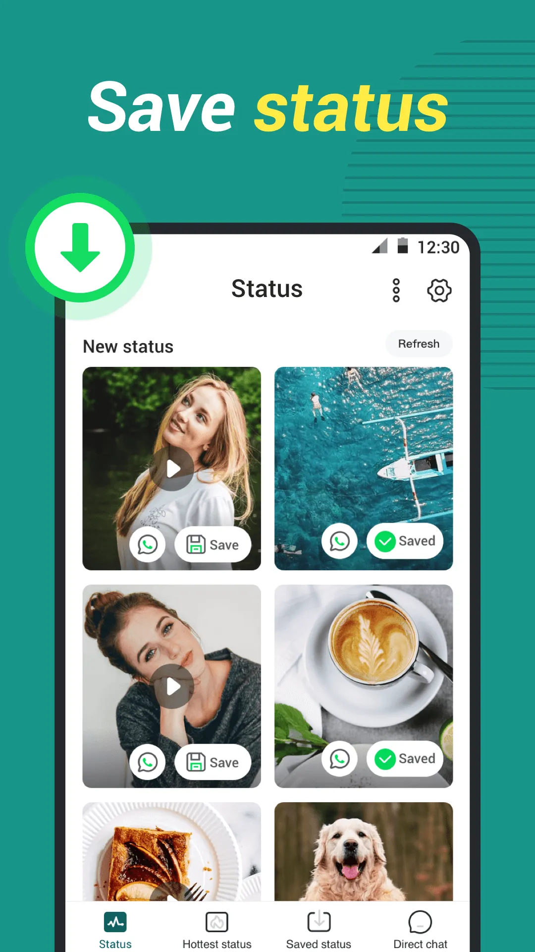 Status Video Down&Saver | Indus Appstore | Screenshot