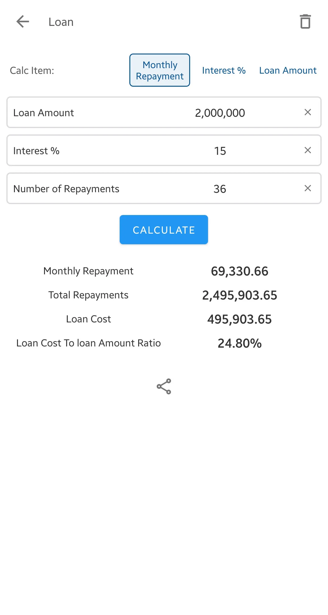 FCalc: Financial Calculator | Indus Appstore | Screenshot