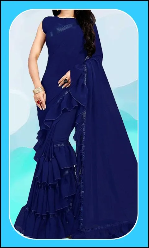 Women Fashion Ruffle Sarees | Indus Appstore | Screenshot