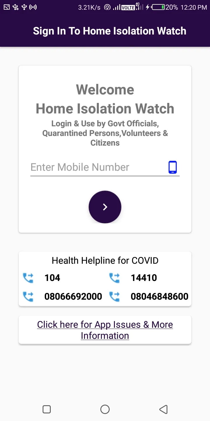 Quarantine Watch for Karnataka | Indus Appstore | Screenshot