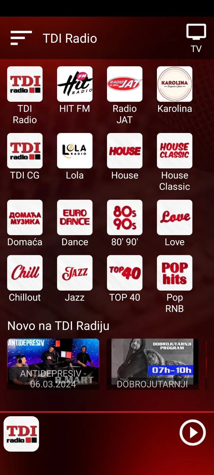 TDI Radio | Indus Appstore | Screenshot