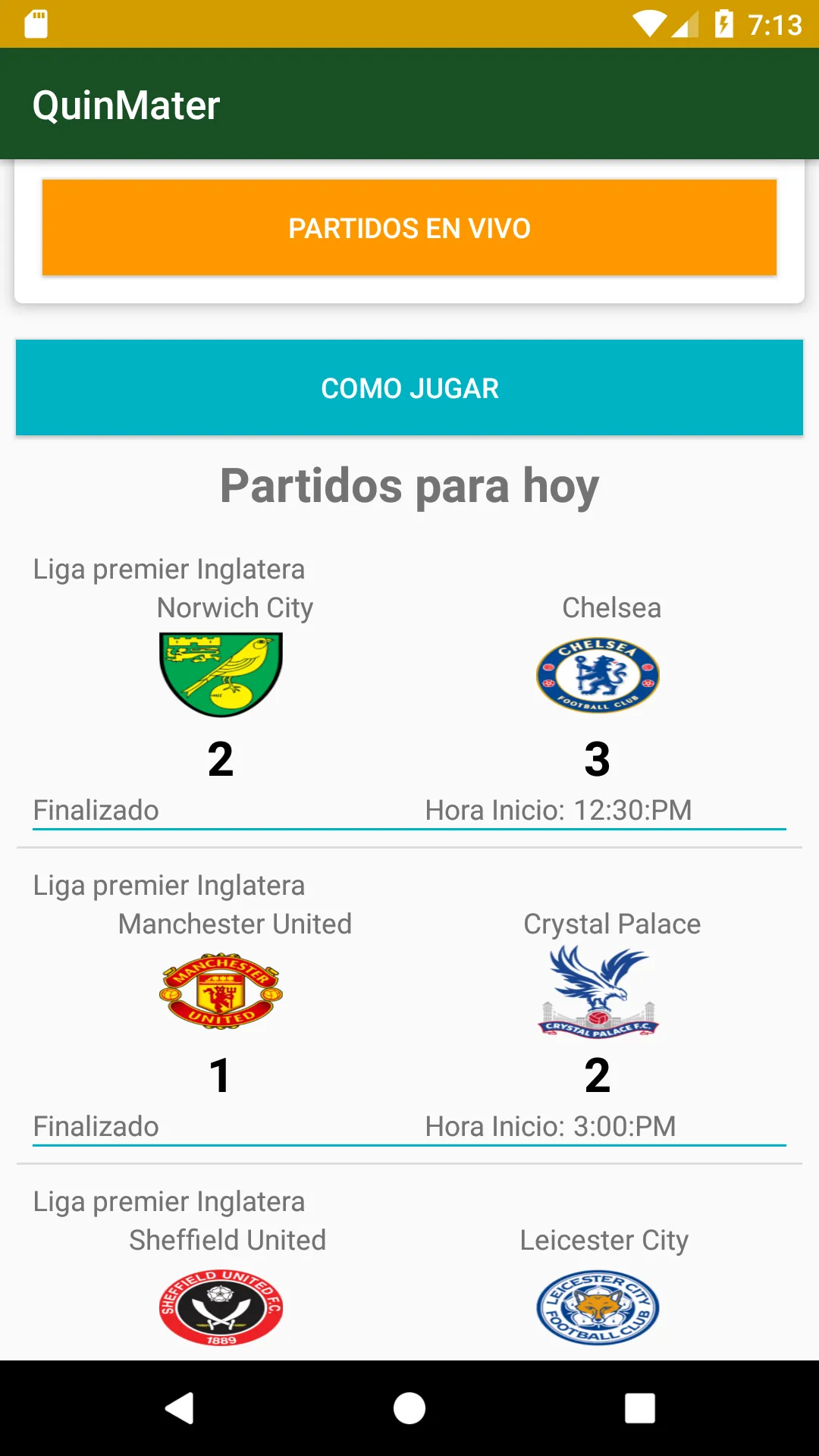 QuinMater (Football Pool) | Indus Appstore | Screenshot