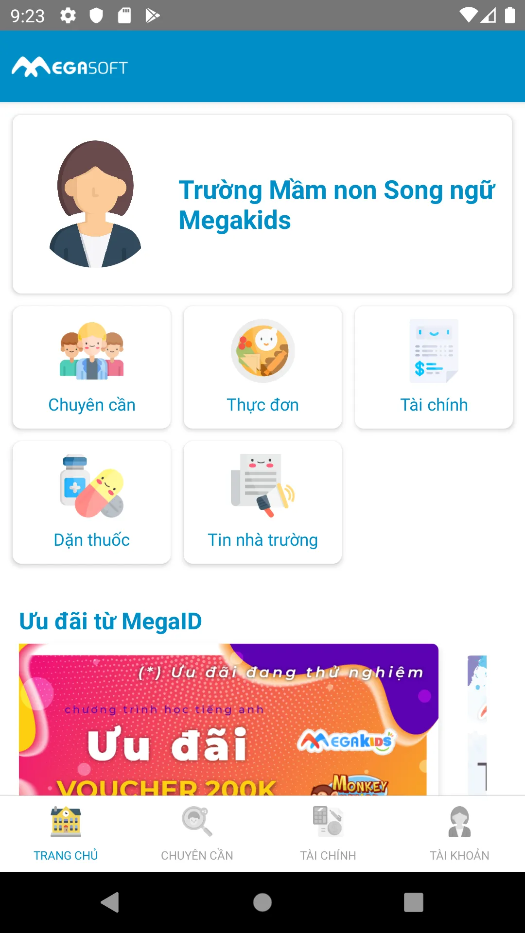 Megakids Quản Lý | Indus Appstore | Screenshot