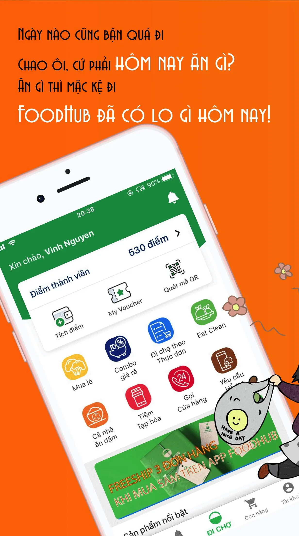 FoodHub - Thực phẩm tự nhiên | Indus Appstore | Screenshot