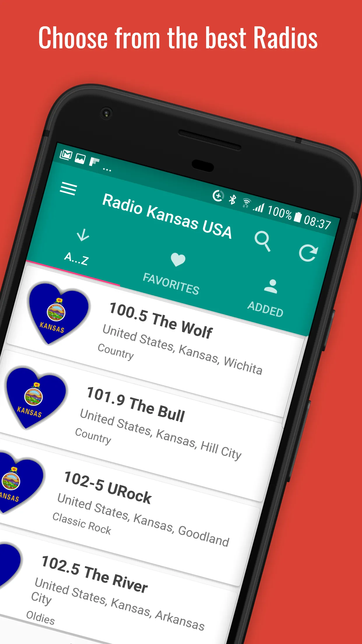 Kansas Radio Stations | Indus Appstore | Screenshot