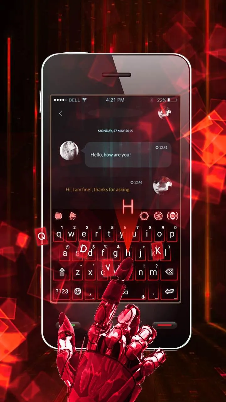 Hologram Neon Theme | Indus Appstore | Screenshot